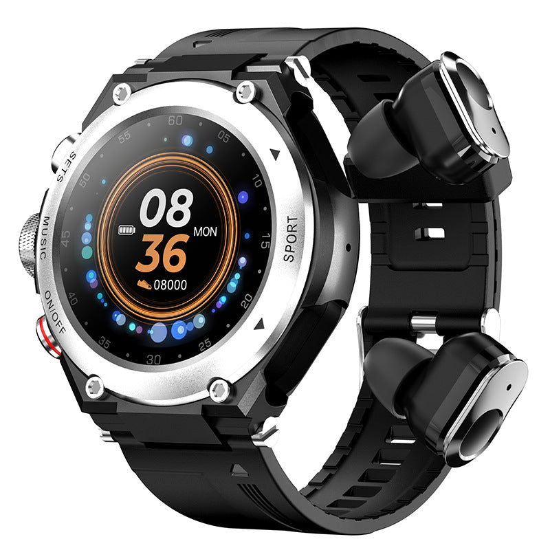 T92 bluetooth headset two-in-one call local storage music playback custom dial smart watch bracelet