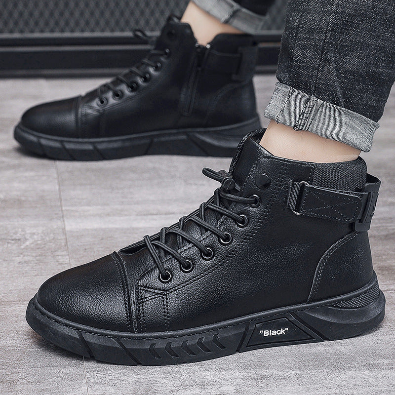 British style high-top Martin boots casual trend men's leather boots