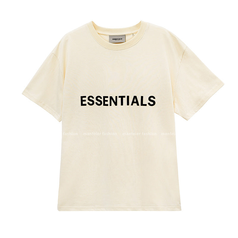 FOG FEAR OF GOD double-line ESSENTIALS chest letter high street short-sleeved T-shirt men and women trend couple