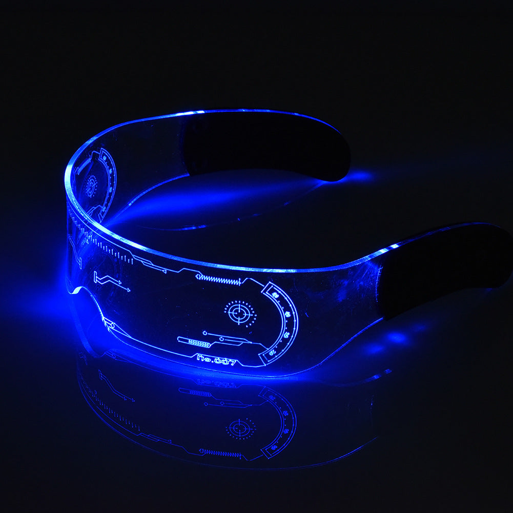 LED luminous glasses Christmas party bar music festival dance party glasses luminous goggles Christmas glasses