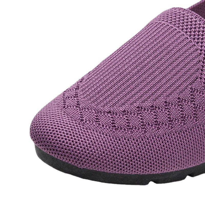 Women's net new breathable flying woven mesh non-slip shoes