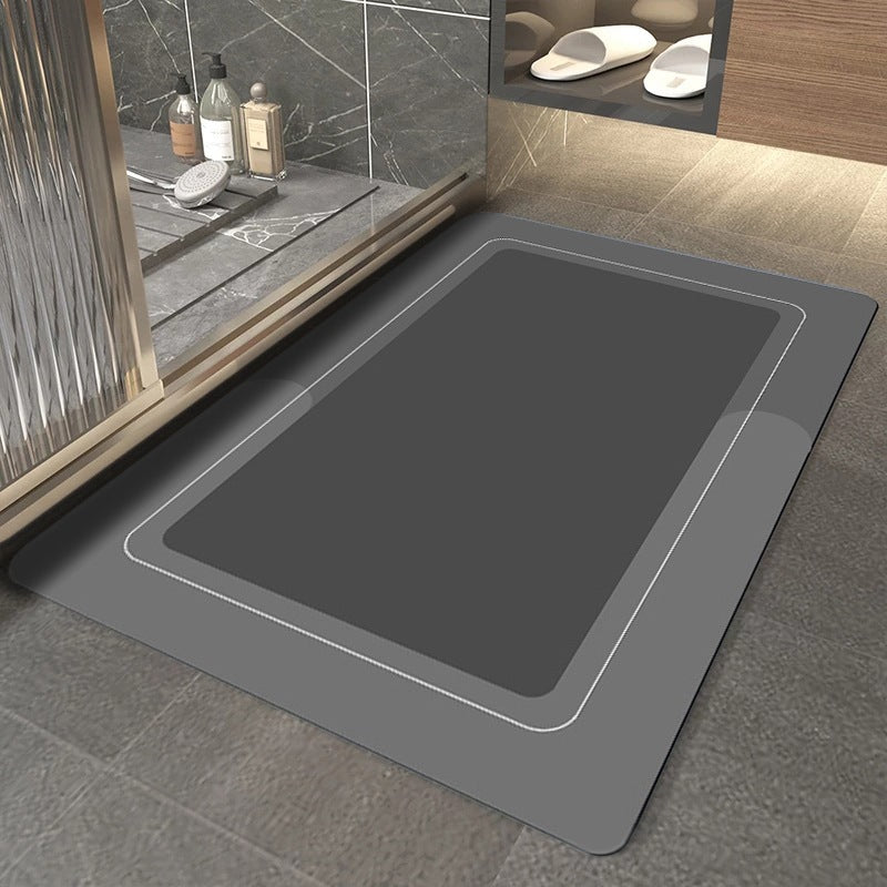 Modern minimalist floor mat soft technology cloth bathroom absorbent and easy-drying floor mat bathroom anti-slip mat bathtub anti-slip mat