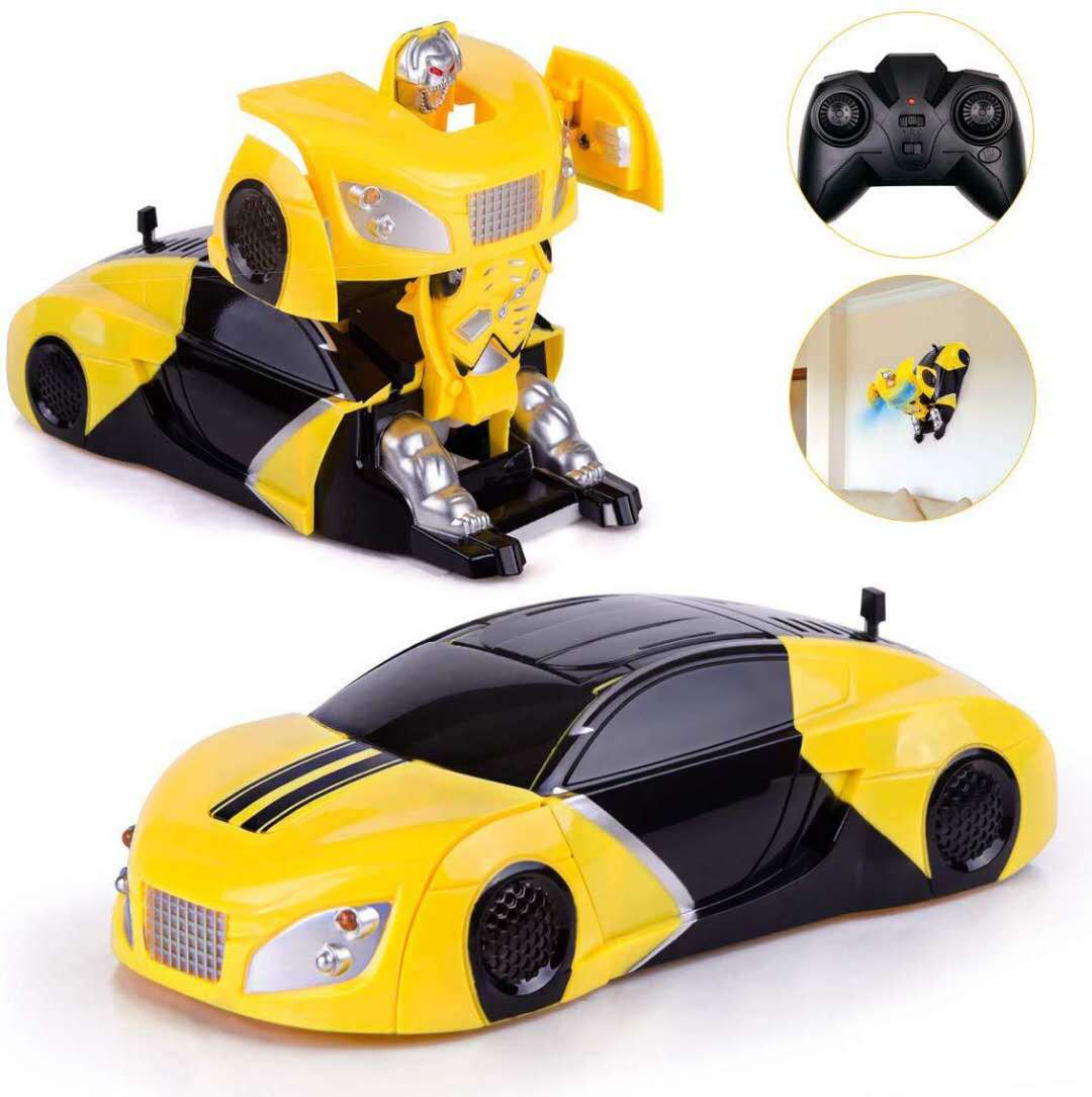 New Mini 2.4G Wall Climbing Car Remote Control Car Sound and Light Watch Remote Control Rechargeable Climbing Stunt Car Toy Car