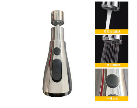 Universal faucet extender water nozzle bubbler basin kitchen anti-splash shower nozzle pull-pull quick-connect nozzle