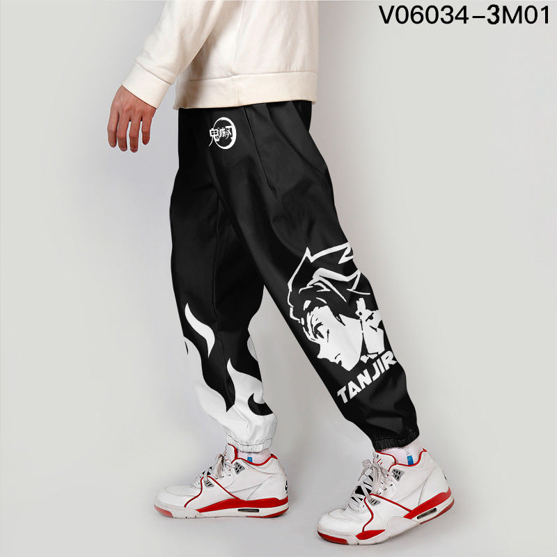 Cross-border men's clothing trend digital printing casual footwear overalls