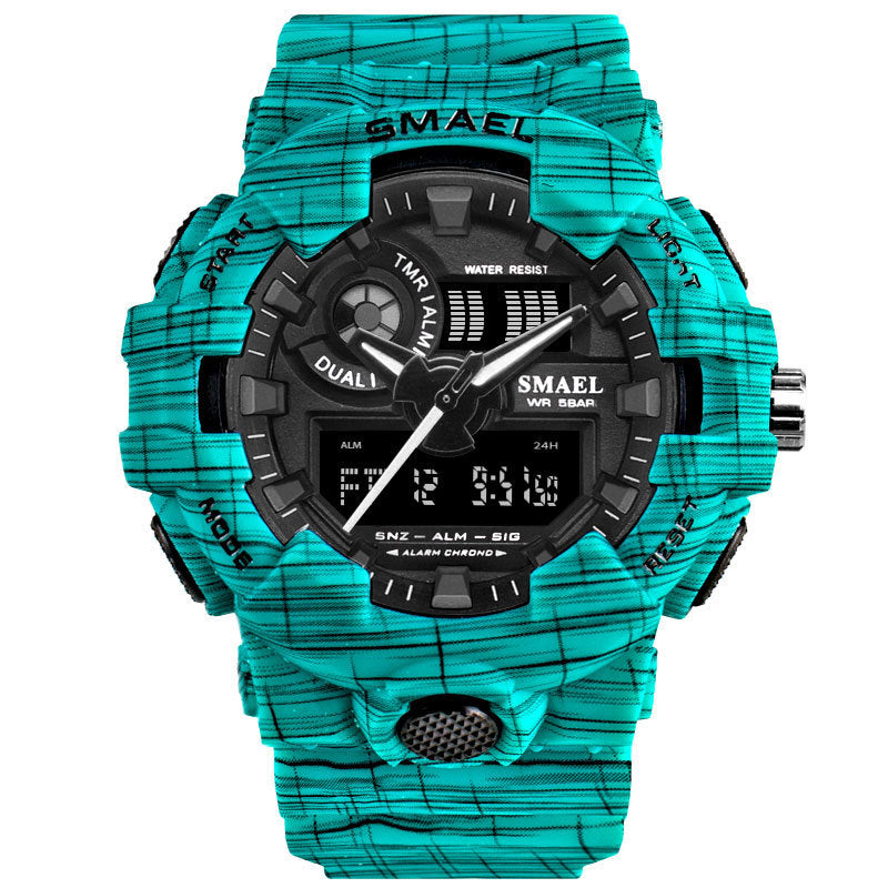 SMAEL Outdoor Denim Sports Waterproof Electronic Watch (OPP Packaging)