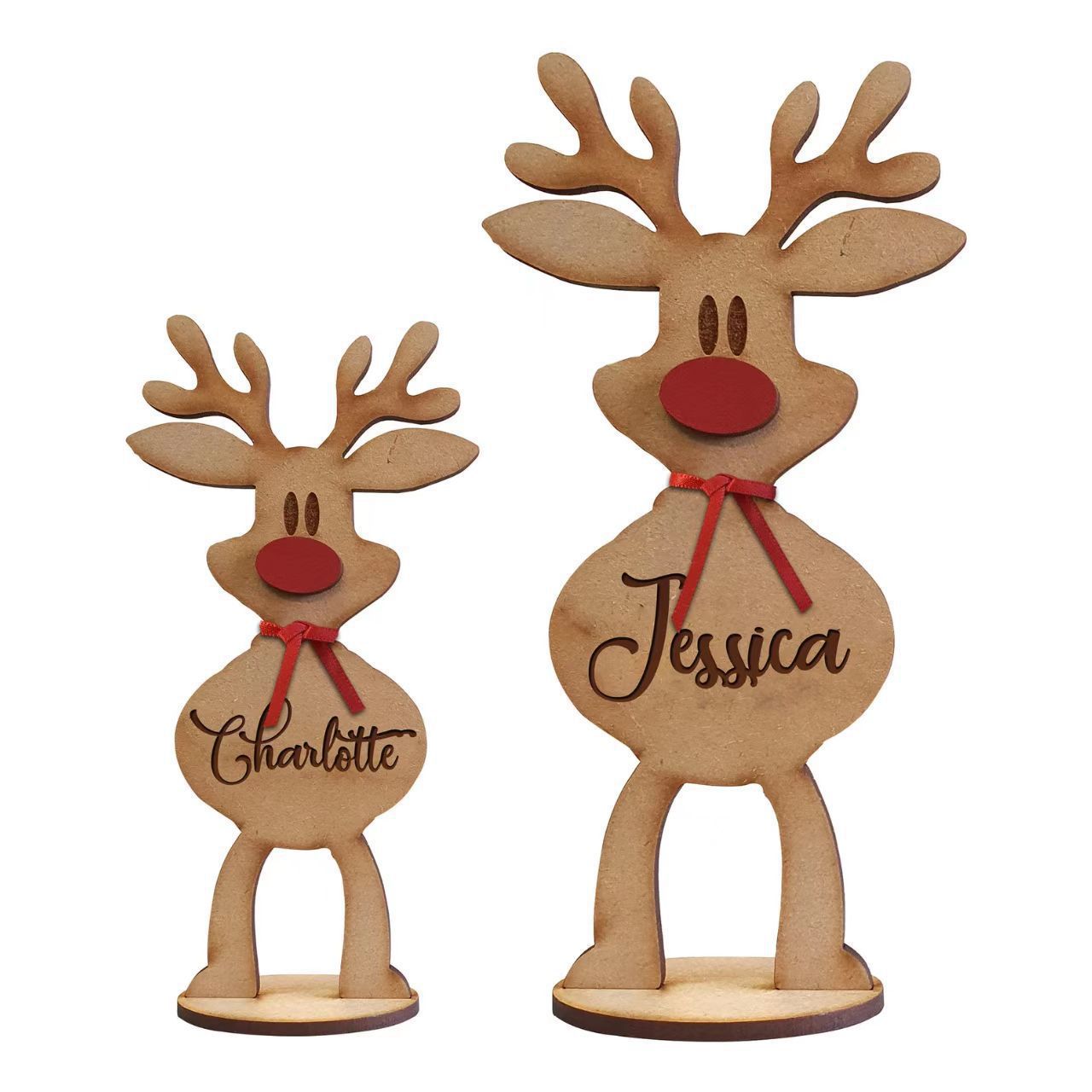 Personalized Freestanding Reindeer Personalized Freestanding Reindeer Christmas Decoration